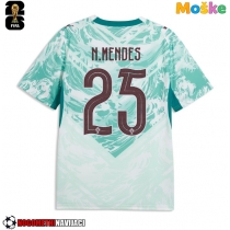 Moške Nogometnih dresov Portugalska Nuno Mendes #25 Gostujoči SP 2026 Kratki rokavi